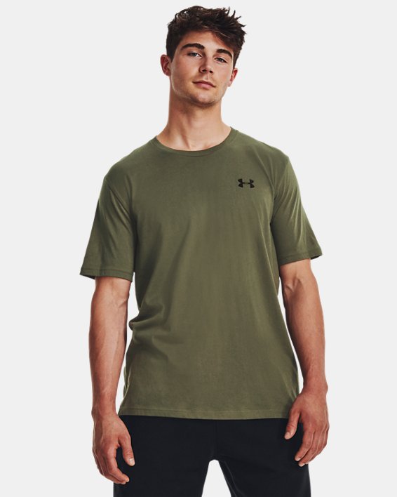 Men's UA Left Chest Lockup T-Shirt in Green image number 0
